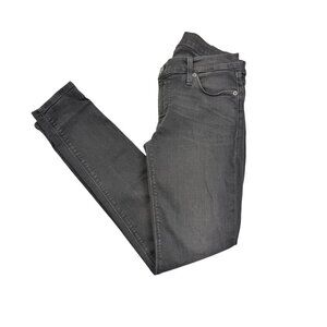 Hudson Krista Super Skinny Low-Rise Gray Distressed Wash Jeans Women's Size 28